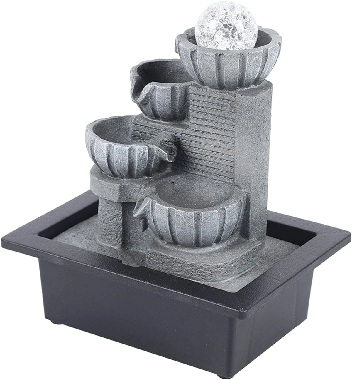 Feng Shui Table Top Water Feature with LED Lights U302