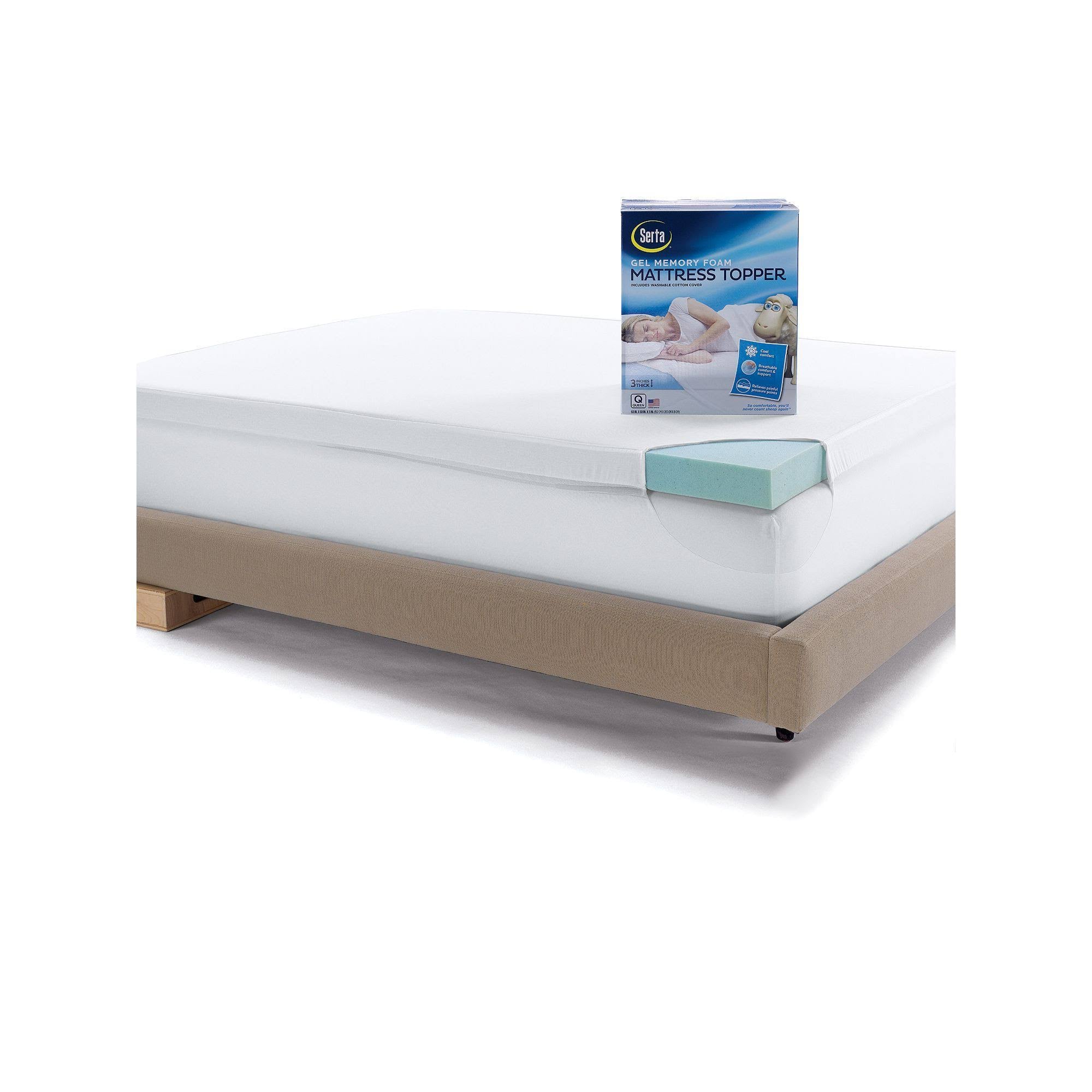 3-In. Deep-Pocket Gel Memory Foam Mattress Topper F8670