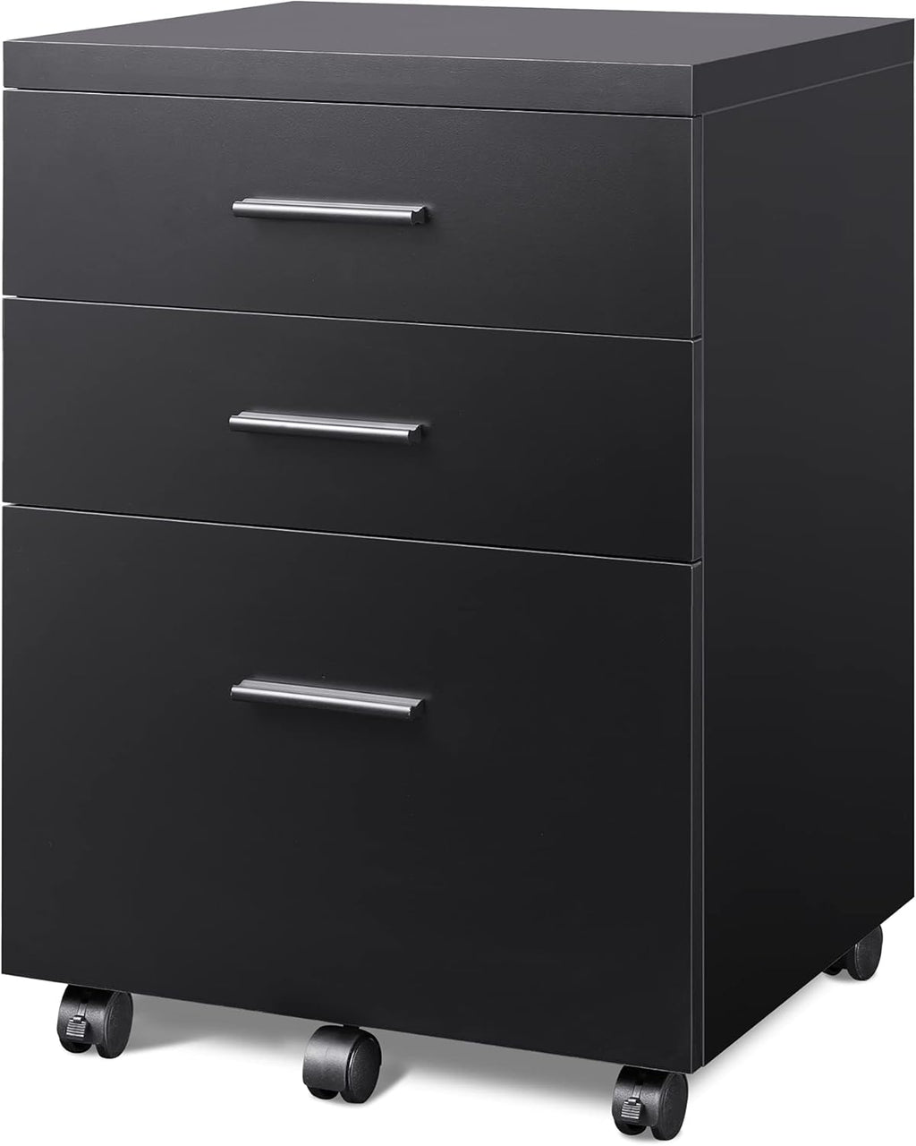 Black 3 Drawer Wood Lateral File Cabinet E223170