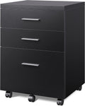 Black 3 Drawer Wood Lateral File Cabinet E223170
