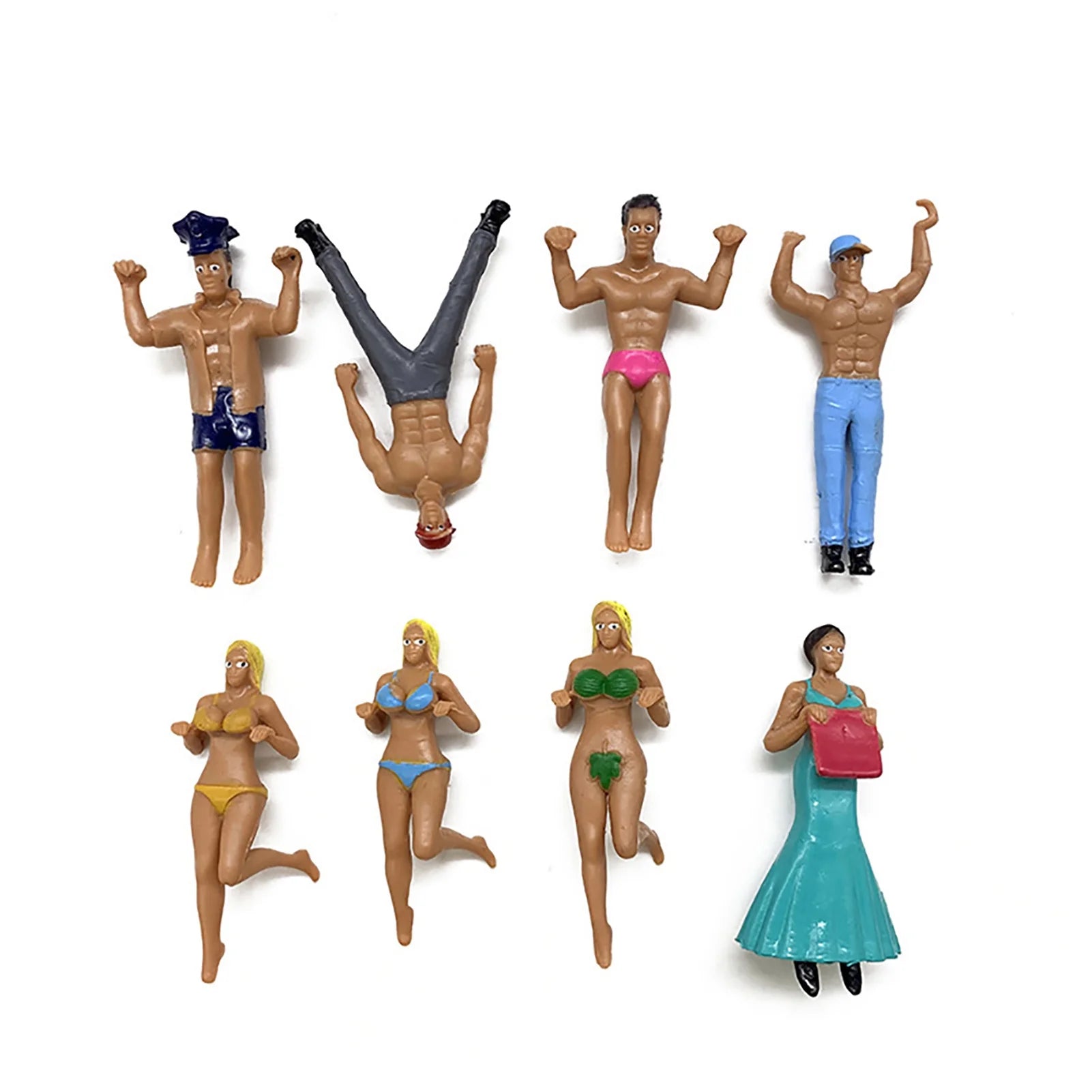 8Pcs Mini Simulated People Dollhouse Pendant Decor C32478
