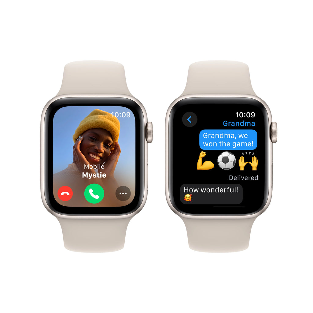Starlight Aluminum Case Apple Watch SE GPS 44mm with Starlight Sport Band D394390