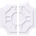 PVC Contemporary Ceiling Medallion Two Piece T8459