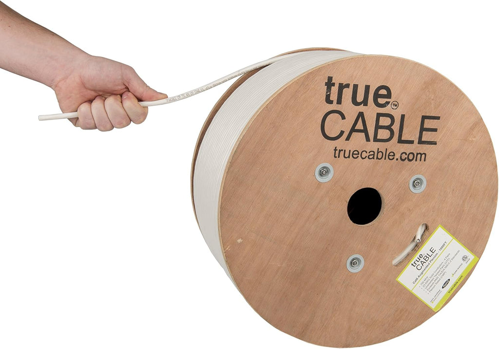 Cat6A Plenum 1000ft Pink 23AWG 4 Pair Solid Bare Copper Bulk Ethernet Cable G146226