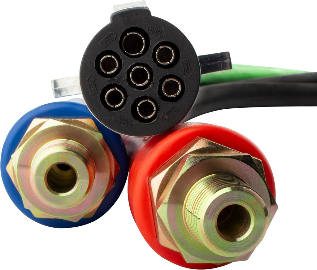 15 Ft. 3-in-1 ABS Electrical and Rubber Air Line Hose Assemblies for Semi Truck Tractor Trailer G747