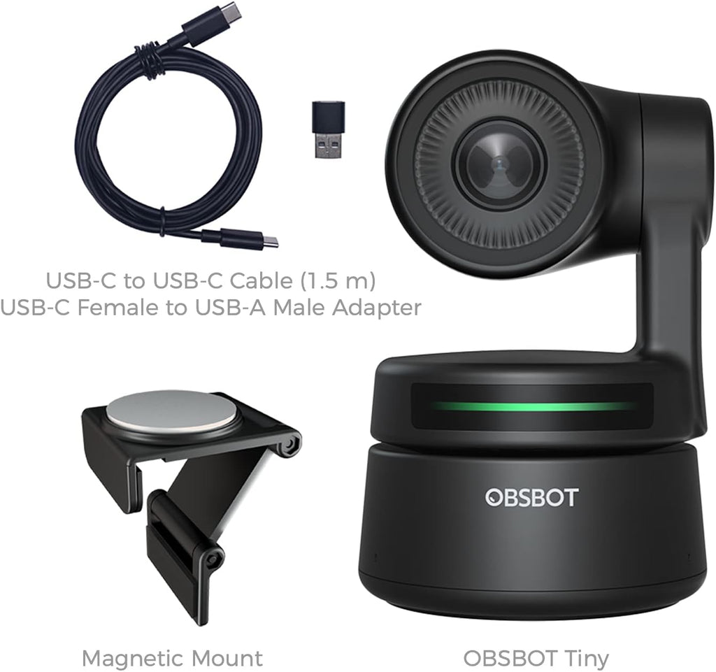 1080p PTZ Webcam with AI Framing and Gesture Control J79136