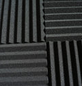 96 Pack Black Acoustic Foam Panel Wedge Studio Soundproofing Wall Tiles 12" X 12" X 1" I263112