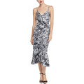 White Animal Print Midi Dress S6709