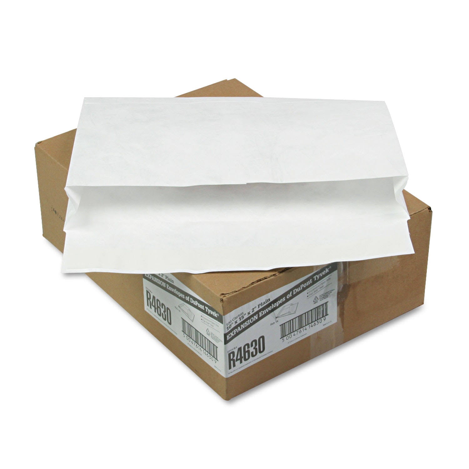 White Tyvek Booklet Expansion Mailer, 10 x 15 x 2, 100/Carton R823929