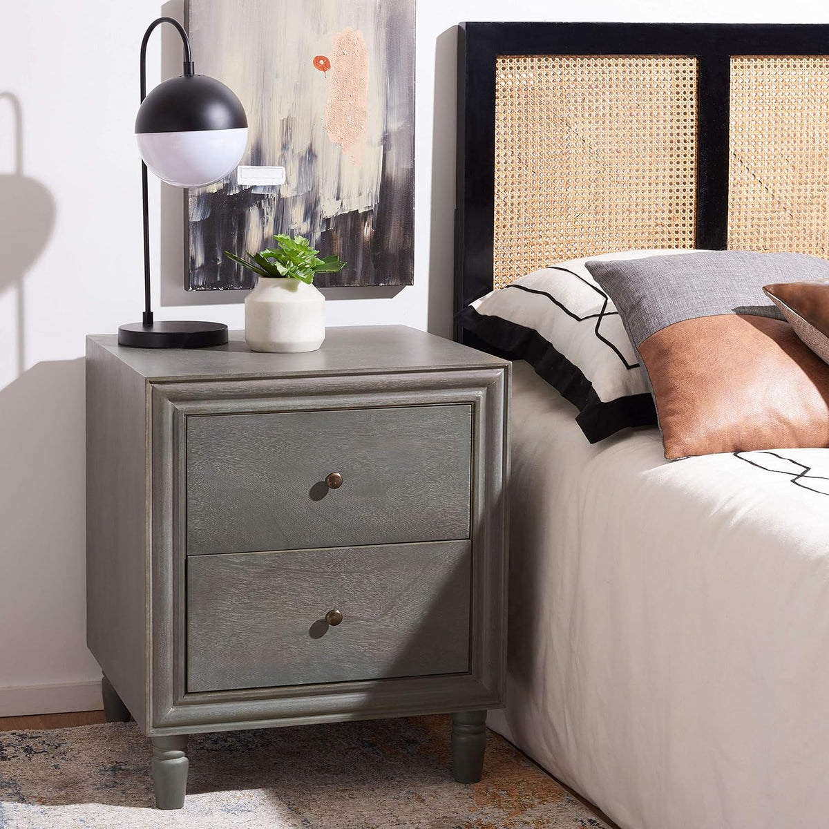 Steel Teal Accent Table E475
