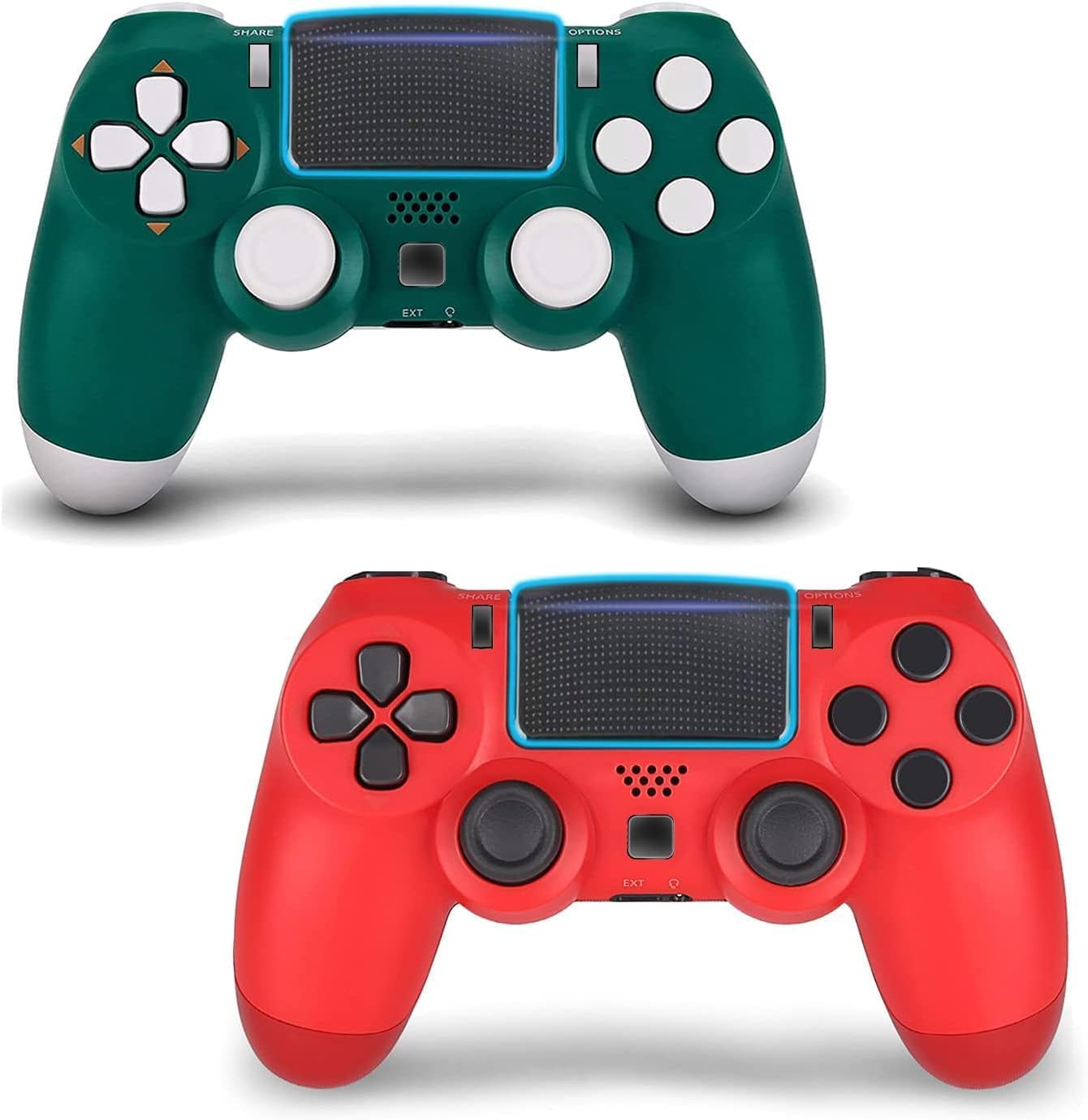 2 Pack Wireless Game Controller for PS4 (Green Yellow) N2399