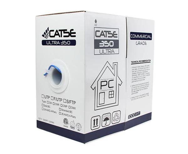 Cat5e Unshielded Bulk Ethernet Cable, UTP, 24 AWG Gray E896