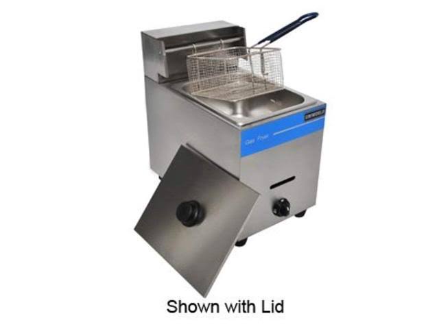 Stainless Steel Single Basket Liquid Propane Deep Fryer Z95875