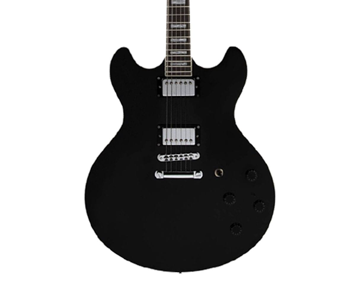 Black Semi-Hollowbody Electric Guitar X544