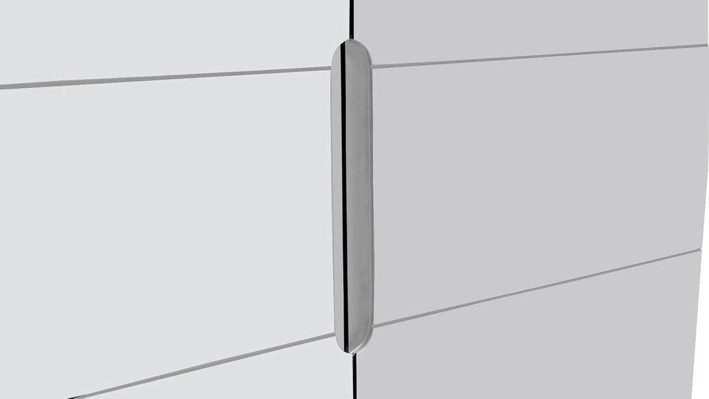 White 2 Door Storage Cabinet with Glass Doors U849