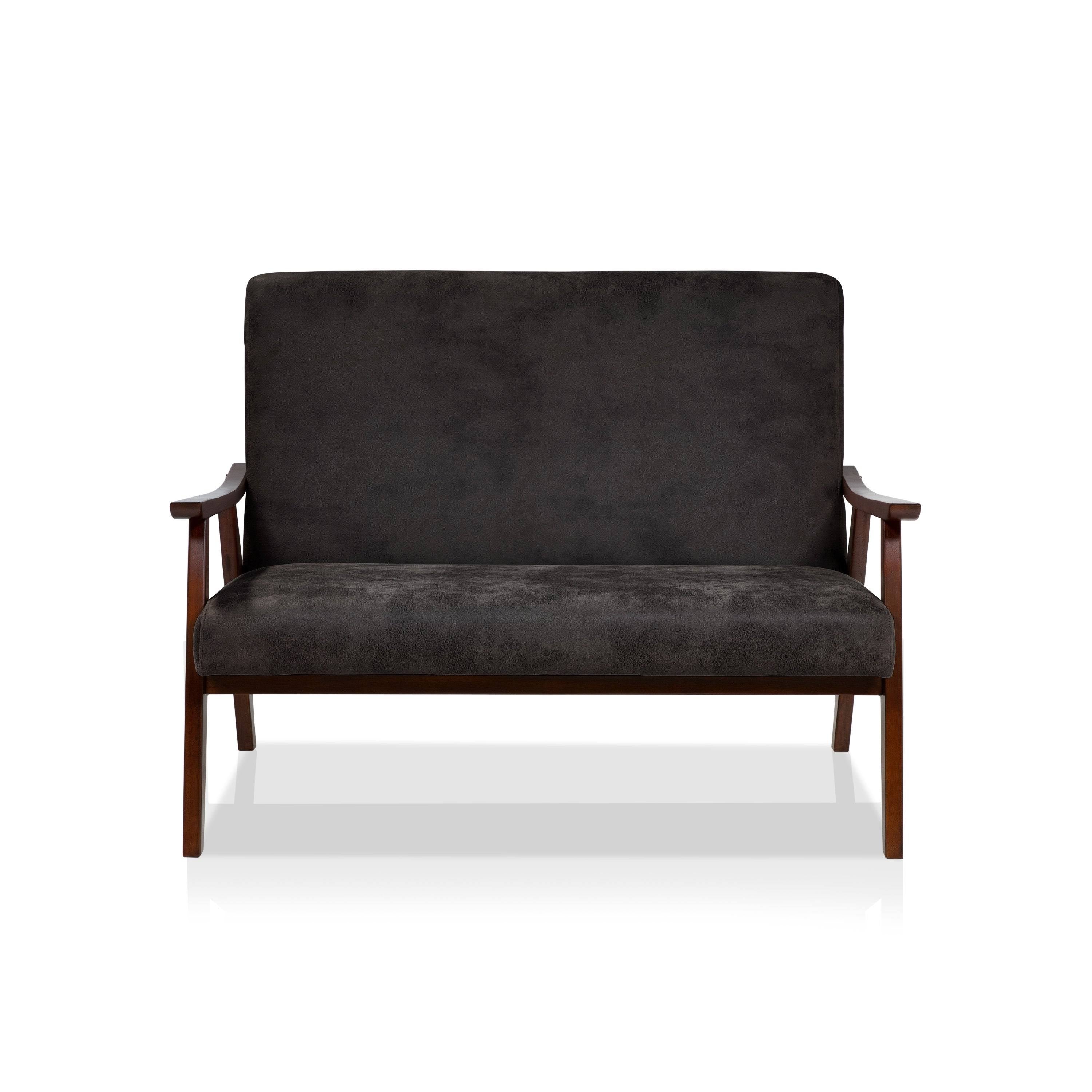 White Faux Leather Loveseat Bench U324137
