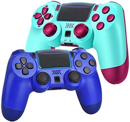 2 Pack Wireless Game Controller for PS4 (Green Yellow) N2399