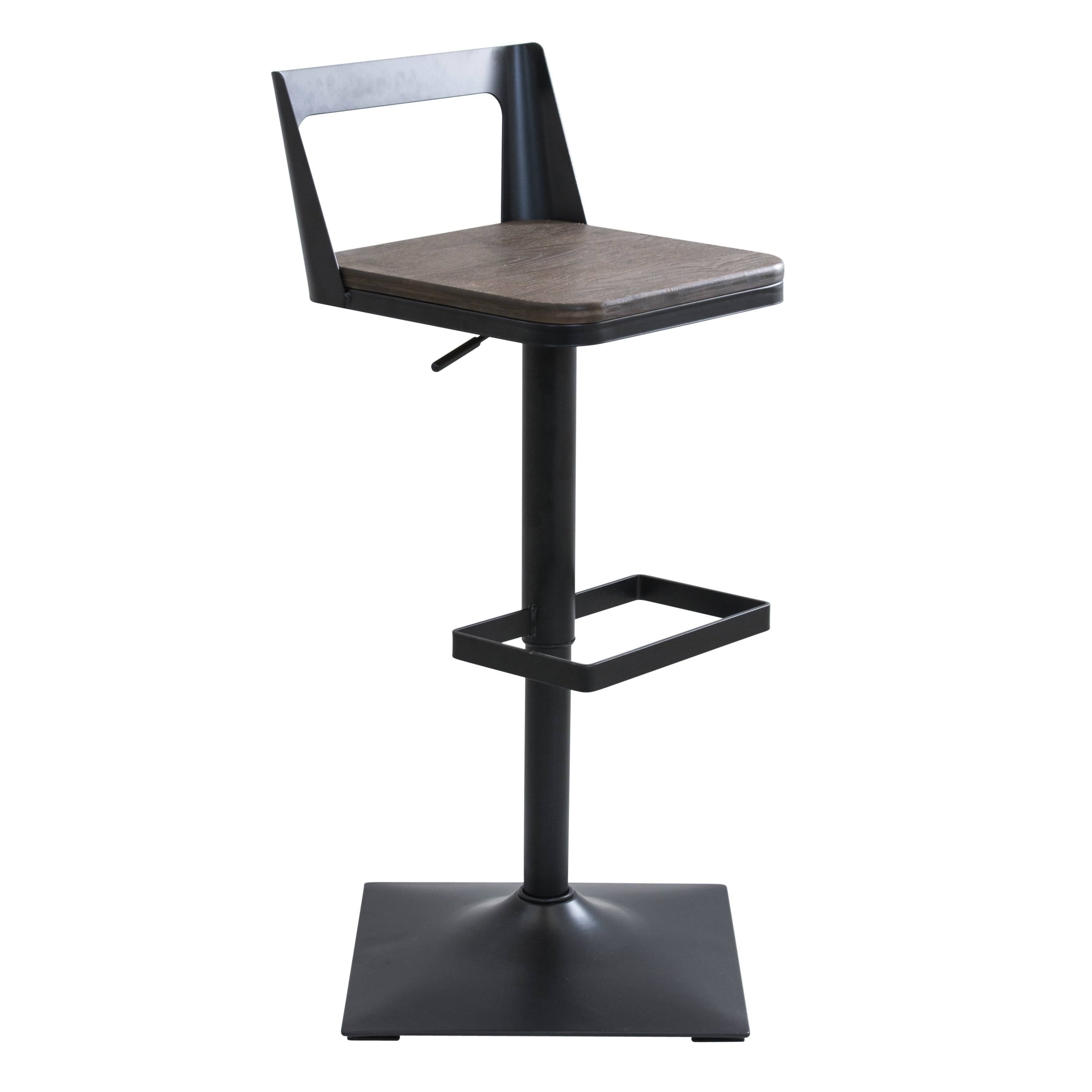 Black Adjustable Barstool M50970