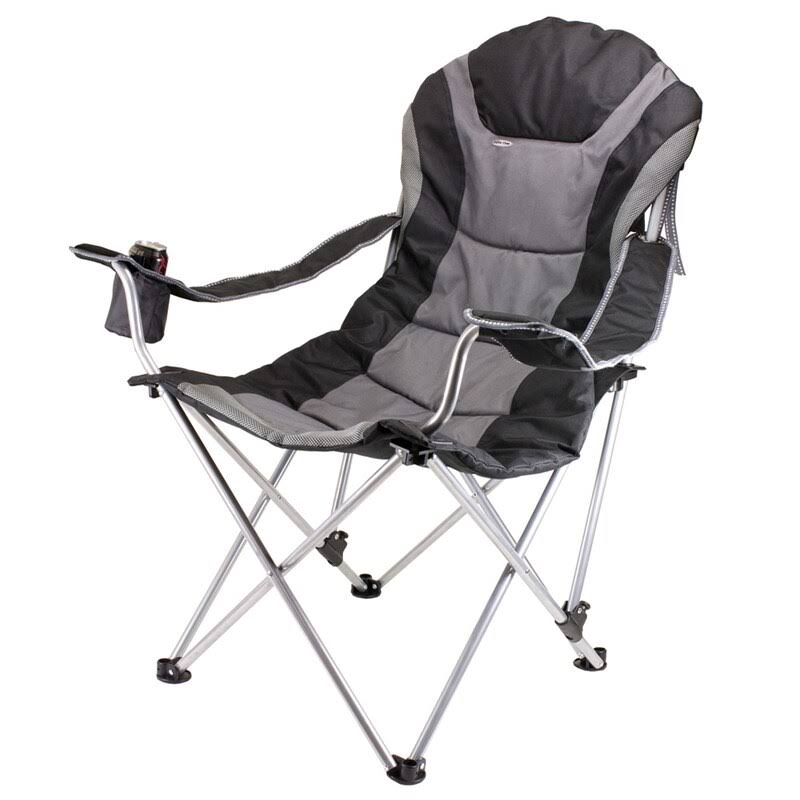 Black Reclining Camp Chair H123809