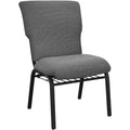 Black Marble Church Chair - 21 in. Wide A92053
