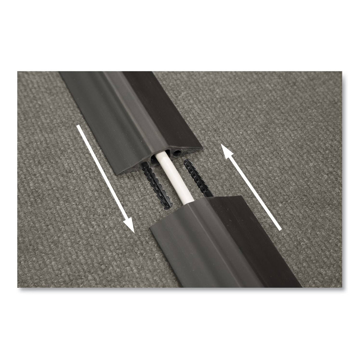 Black Floor Cable Cover 30 ft Long K371
