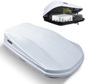 White 14 Cubic Feet Hard Shell Rooftop Cargo Box A971
