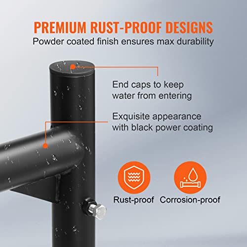 71in Aluminum Truck Rack with 8 Non-Drilling C-Clamps T6623