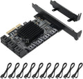 PCIE to SATA 3.0 6 Gbps Controller with 8 SATA Cables X291