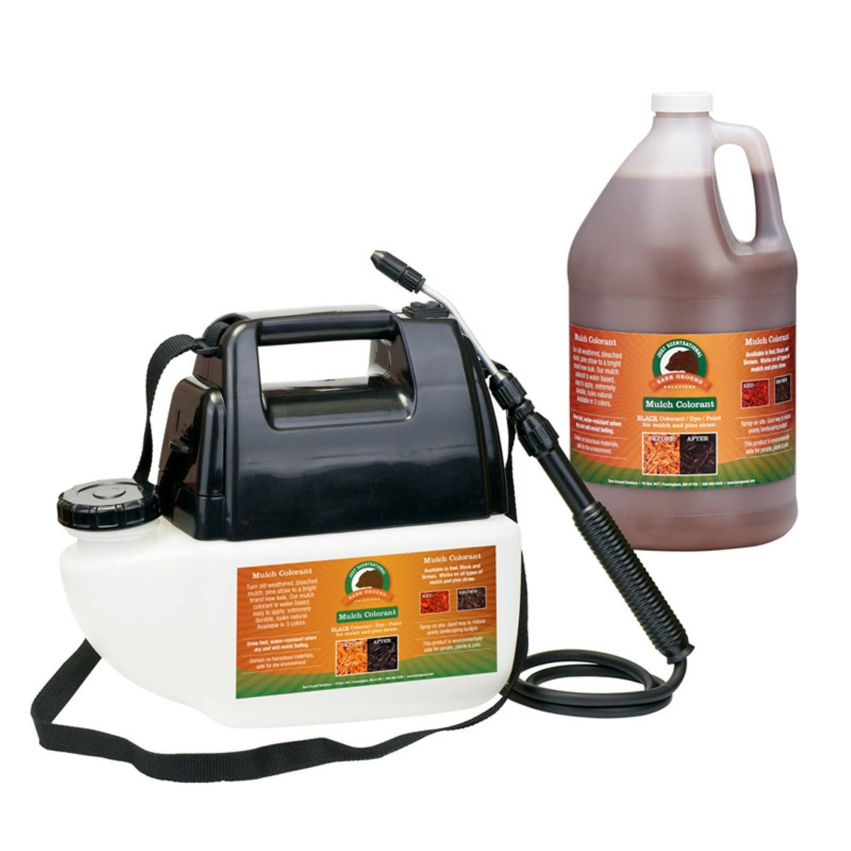 Brown Mulch Colorant with Battery Powered Sprayer F64328