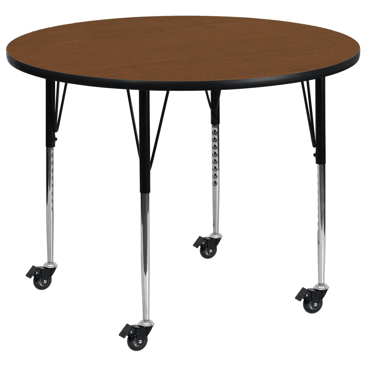 Mobile 48'' Round Oak Laminate Activity Table O2383