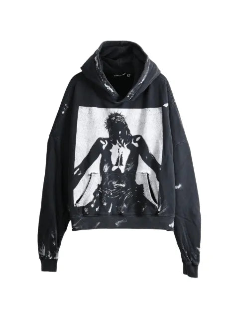 HELLSTAR Reverse Mercy graphic-print distressed hoodie
