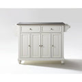 White Stainless Steel Top Kitchen Island Z774320