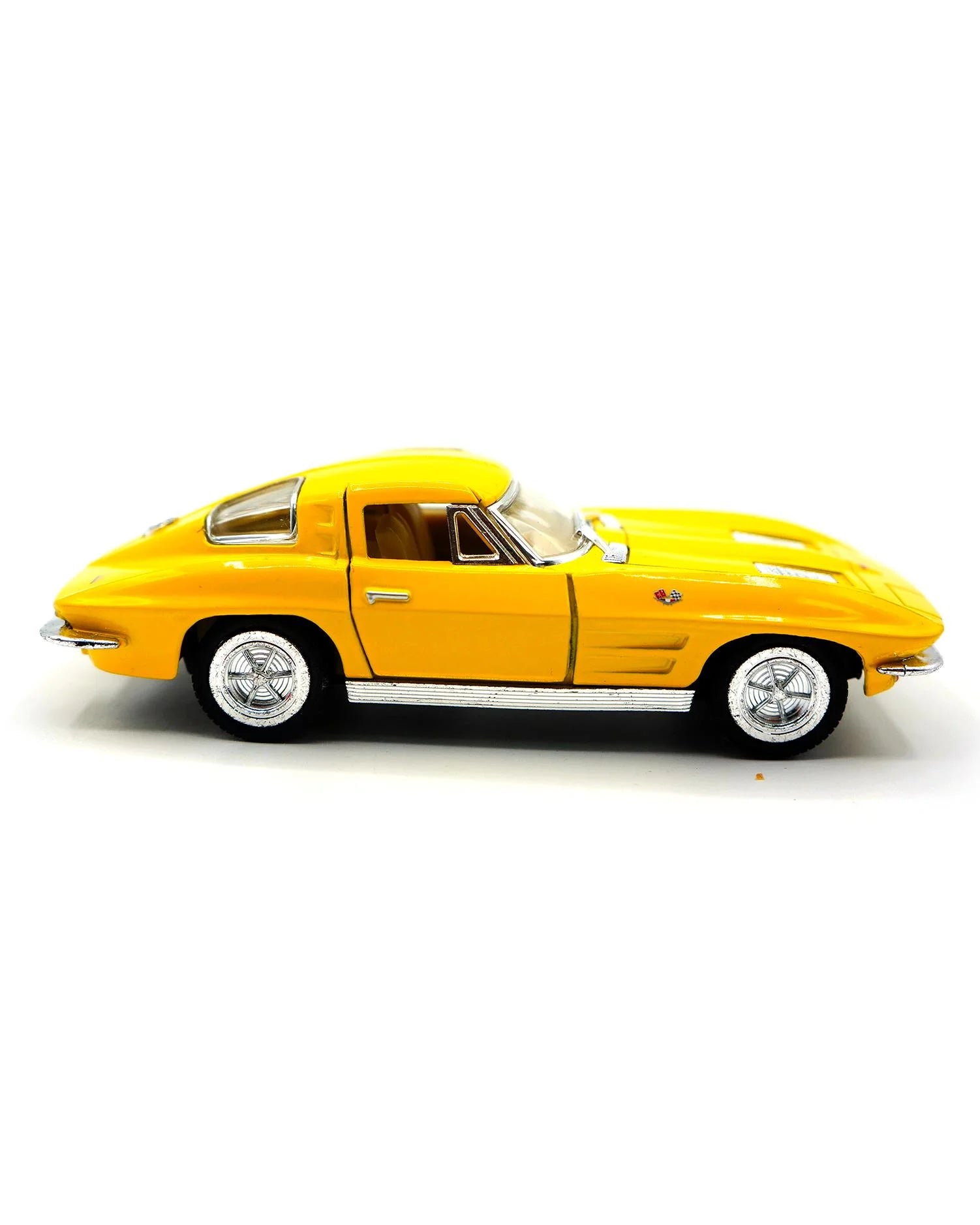 5 Yellow Diecast Model Toy Car X819