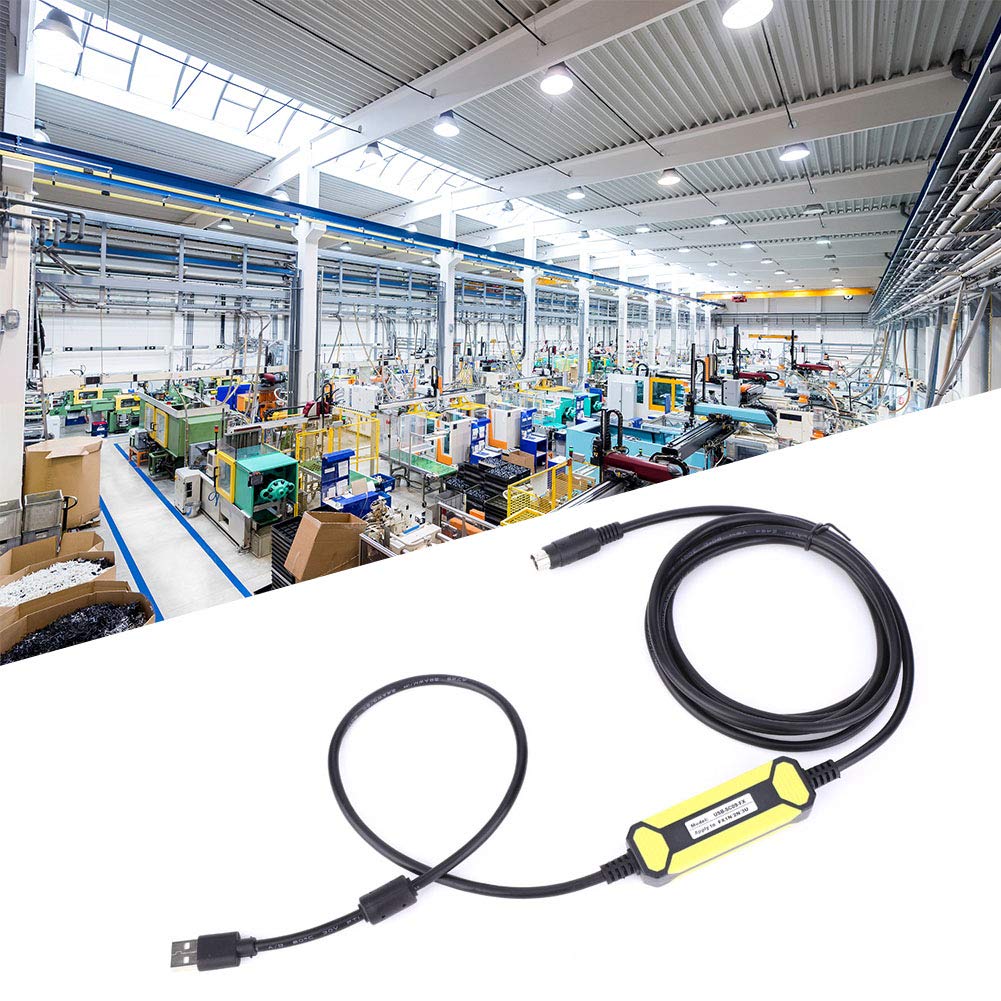 Programming Cable for Mitsubishi FX Series PLC, 2.5 Meters, Pack of 2 G280