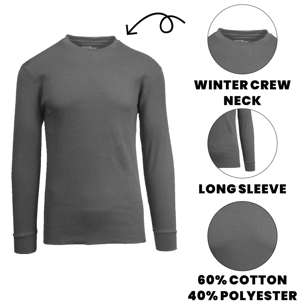 3-Pack Men's Long Sleeve Thermal Shirts M25302