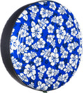 32" Rigid Tire Cover Hawaiian Print Blue V62140