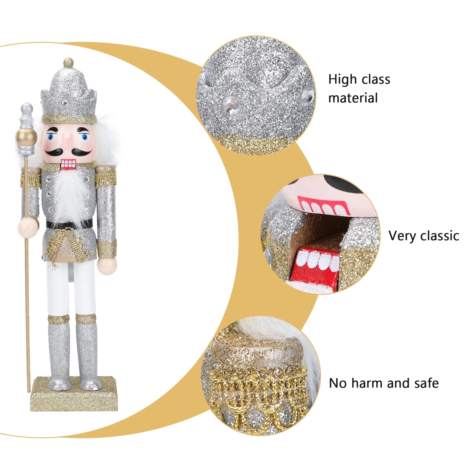 Nutcracker Doll Soldier Toy Christmas Decoration Y993078