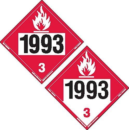 Two-Sided 4-Digit Rigid Vinyl Placard (Pack of 25) E51072