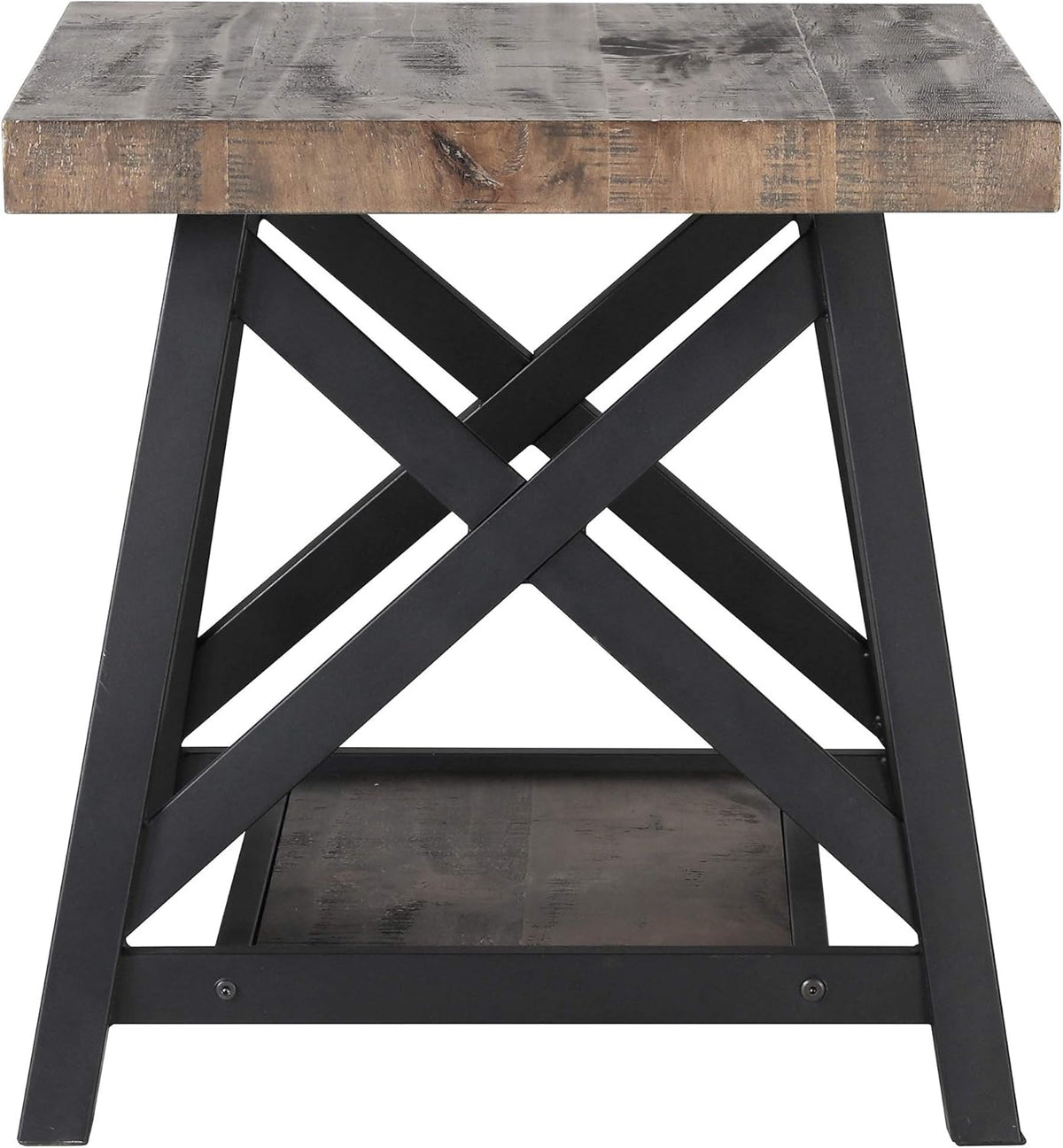Rustic Oak Accent Table D678