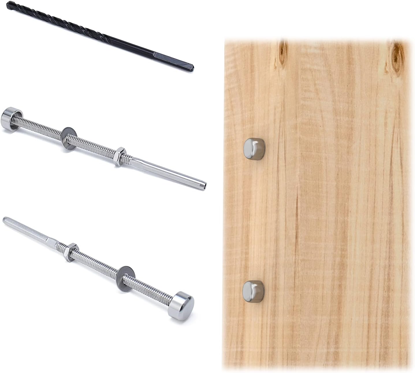 20Pack 1/8 Cable Railing Kit End Fitting Terminal T316 Stainless Steel L380865