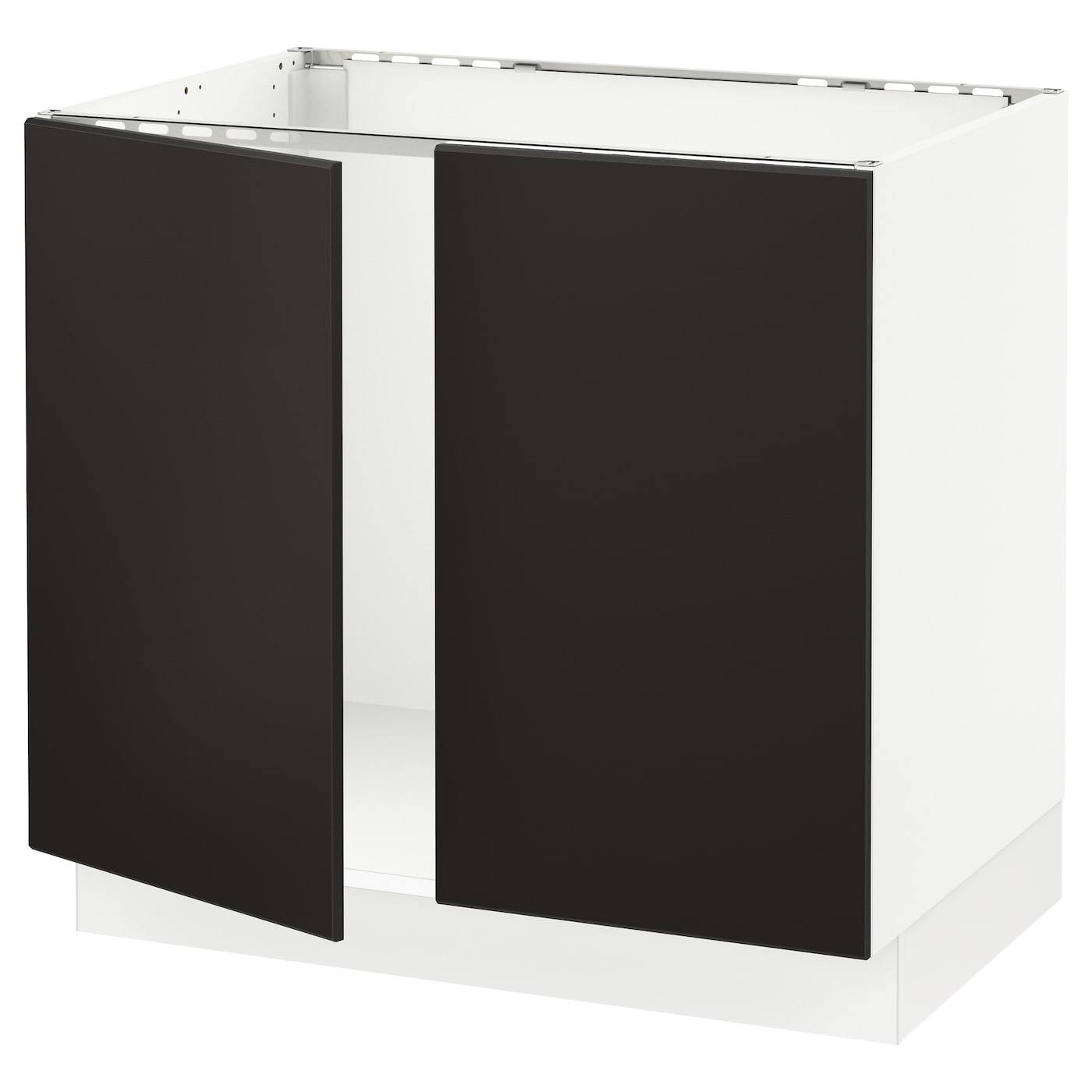 White Base Cabinet for Sink with 2 Doors E1806
