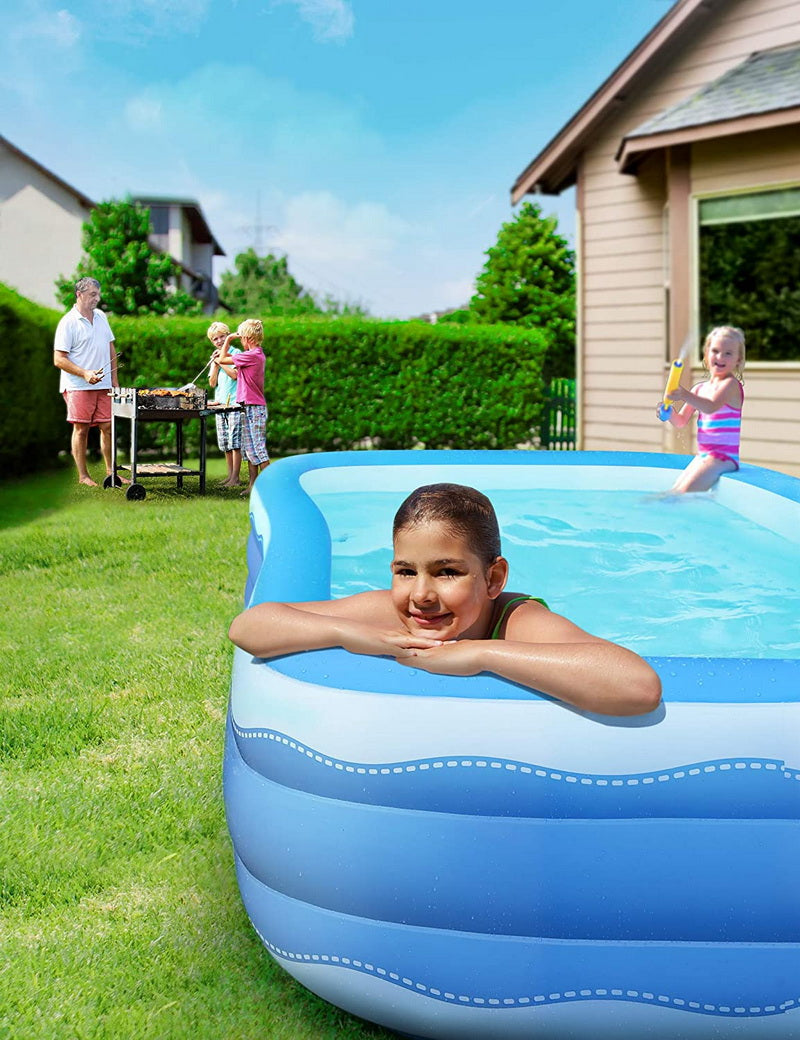 Inflatable Rectangular Swimming Pool 118" x 72" x 22" U502