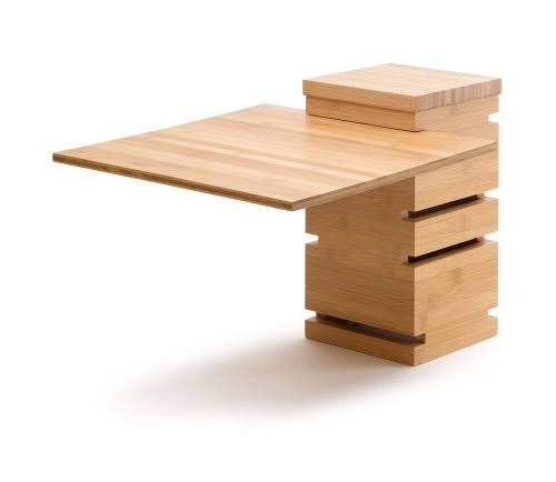 12in Square Natural Bamboo Multi-Level Riser E6598