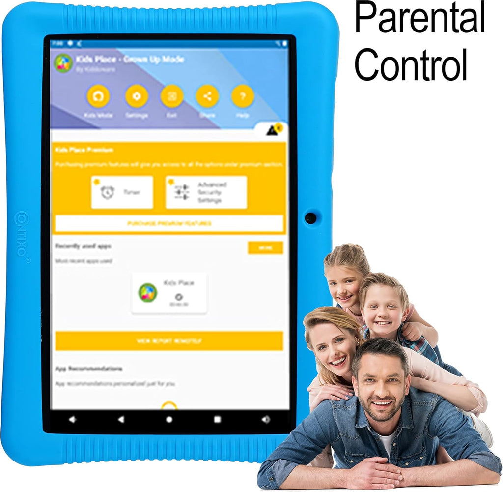 10-inch HD Kids Tablet with Camera, Parental Control, Android 10, 32GB, WiFi, Blue K8336