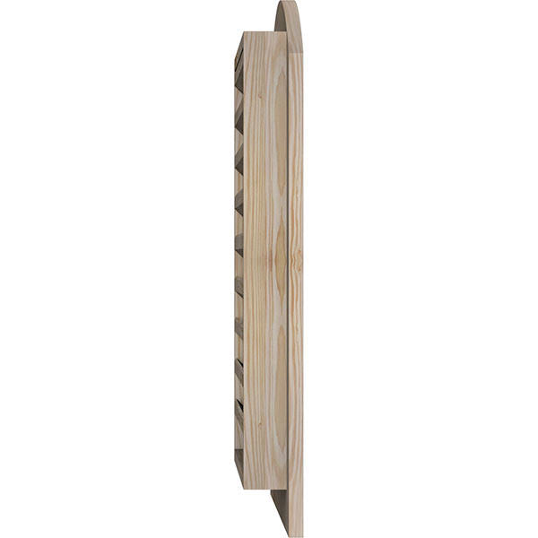 18-in W x 20-in H Arch Top Gable Vent, Unfinished Pine Q575537