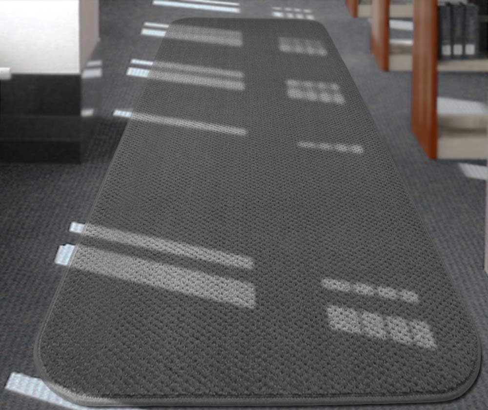 Gray Skid-Resistant Carpet Runner 16 Feet X 36 Inches A882073