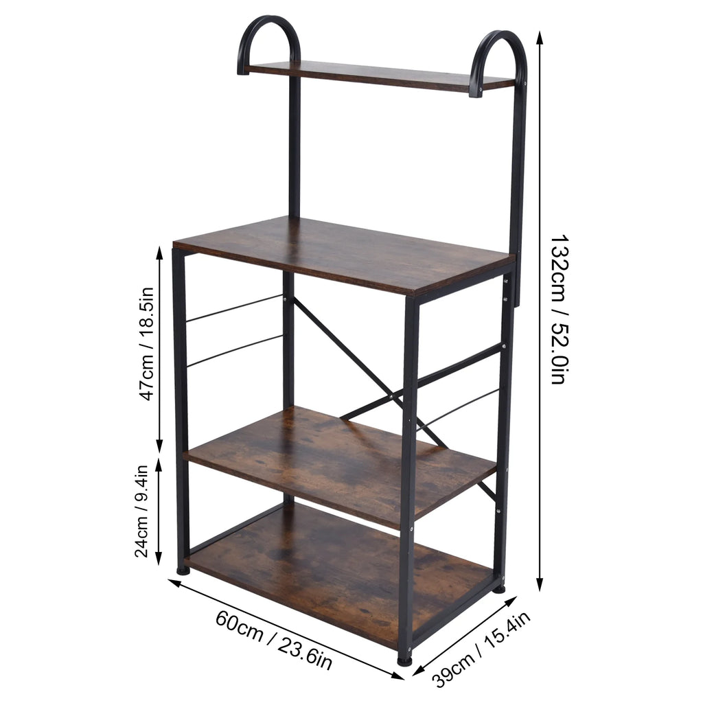 Microwave Storage Stand with Wheels Utility Shelf R623211