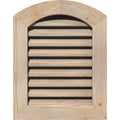 18-in W x 20-in H Arch Top Gable Vent, Unfinished Pine Q575537