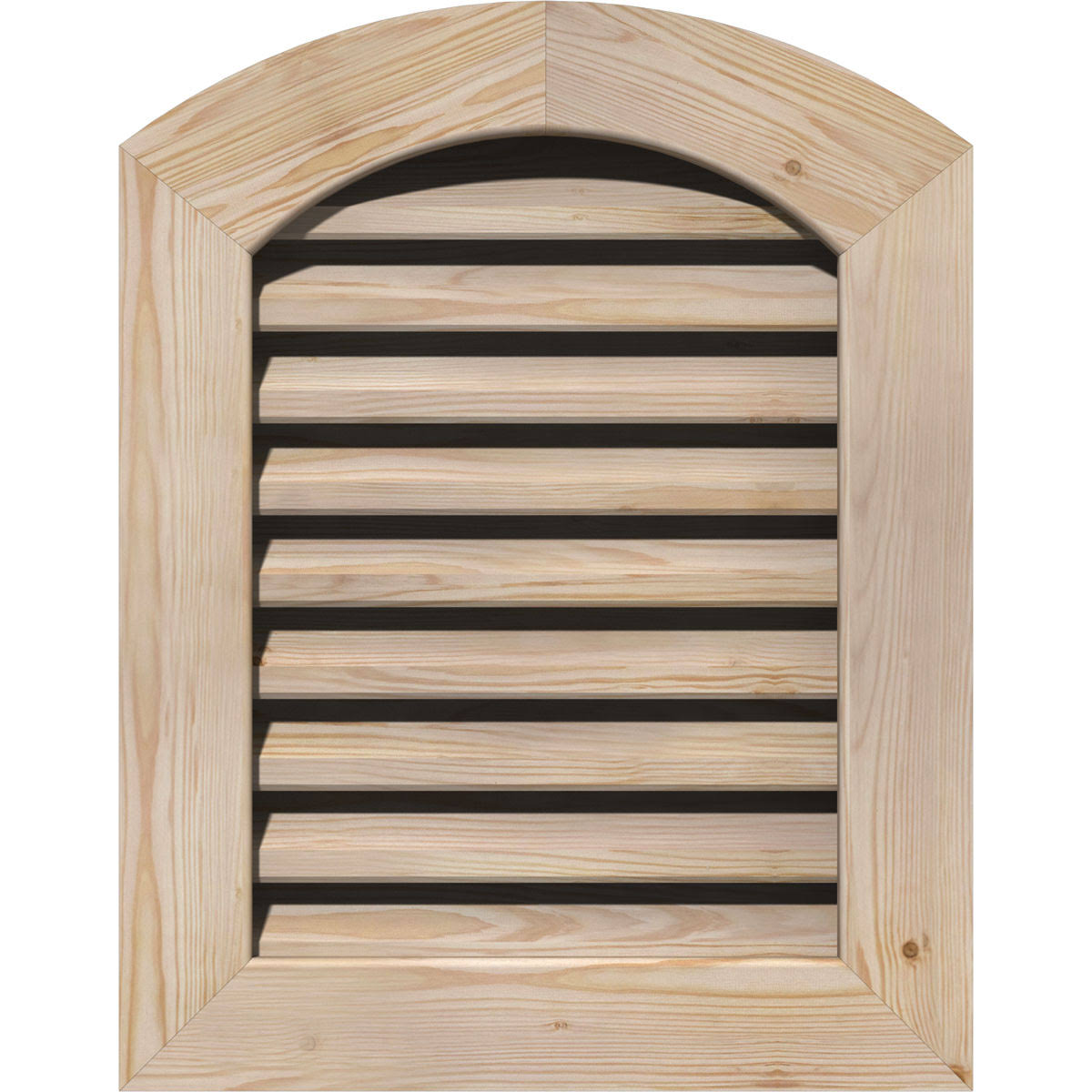 18-in W x 20-in H Arch Top Gable Vent, Unfinished Pine Q575537