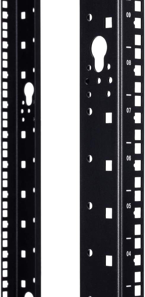 12U 4-Post Open Frame Server Rack Black H3791